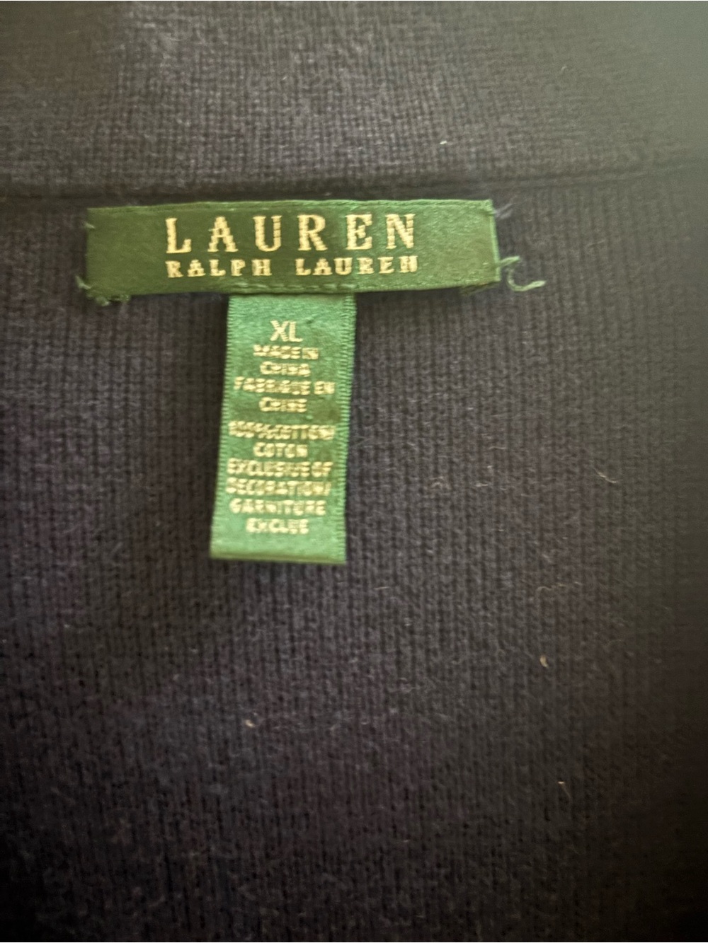 Ralph Lauren Navy Knit Blazer with Gold Crest Patch - Picture 2 of 5